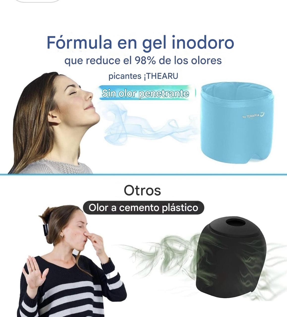 i THERAU Gorro Cómodo de Gel para Alivio de Dolor de Cabeza, Migrañas, ojos hinchados y estres para Terapia de Frío y caliente , Azul