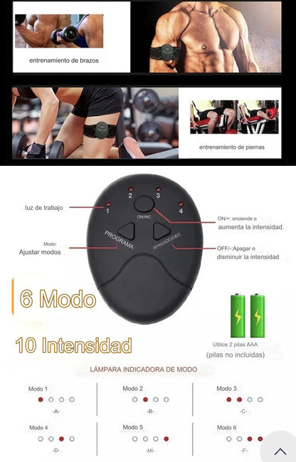 Masajeador,Estimulador y reductor 5 en 1.Da masajes a la misma vez que tonificas los músculos