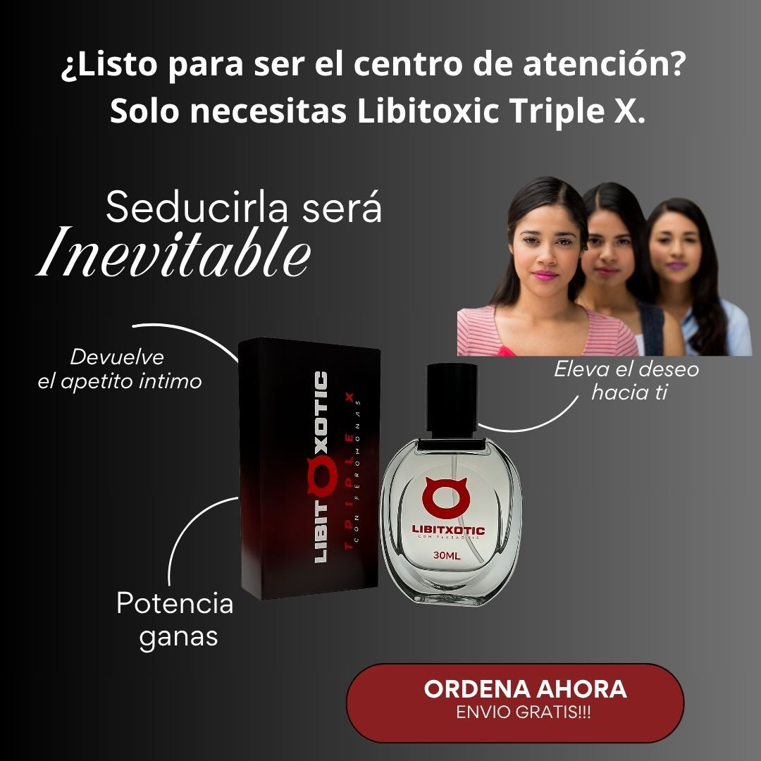 LIBIT XOTIC-PERFUME MASCULINO 30ml CON FEROMONAS PARA ATRAER A LAS MUJERES NATURALMENTE😈