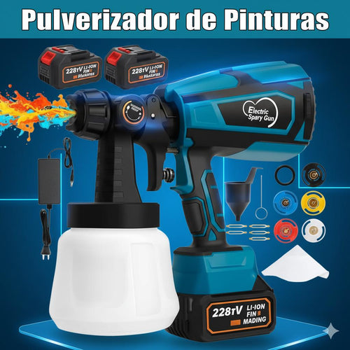 PISTOLA DE PINTURA 2 BATERIAS 48V🔥