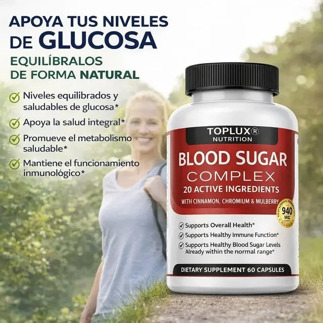 BLOOD SUGAR COMPLEX – APOYO NATURAL PARA EL AZÚCAR EN LA SANGRE