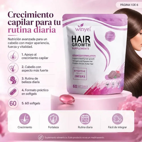 Hair Growth ✨¡Cabello más fuerte, grueso y saludable comienza aquí!✨