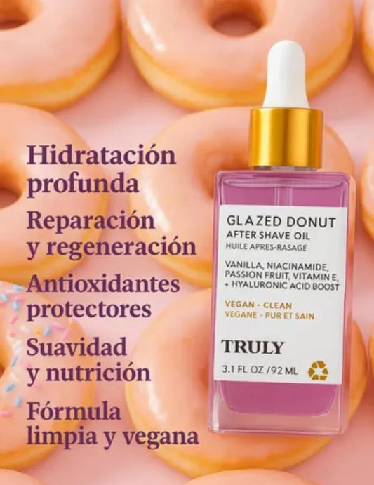 ✨ Glazed Donut After Shave Oil — TRULY ✨ACLARA TU ZONA ÍNTIMA Y LIBÉRATE DE LOS VELLOS ENCARNADOS