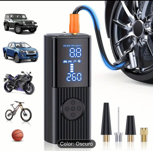 Compresor Inflador Para Neumáticos portátil bomba de aire coches carro Llantas